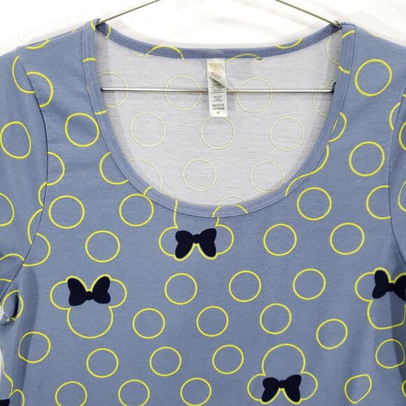 LuLaRoe Minnie Mouse Shirt Womens Medium Geometric Disney High Low Hem Pullover - Picture 2 of 6